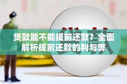 若尔盖贷款能不能提前还款？全面解析提前还款的利与弊
