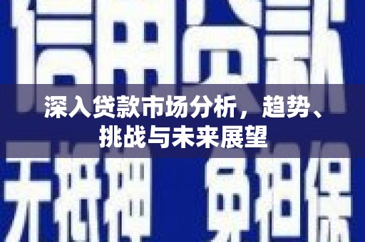 若尔盖深入贷款市场分析，趋势、挑战与未来展望