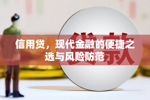 若尔盖信用贷，现代金融的便捷之选与风险防范
