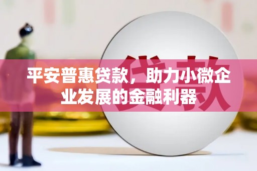 若尔盖平安普惠贷款，助力小微企业发展的金融利器