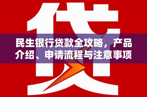 若尔盖民生银行贷款全攻略，产品介绍、申请流程与注意事项